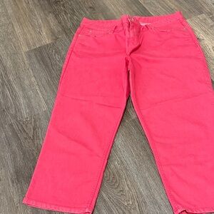 J. Jill Vibrant Red Crop Pants